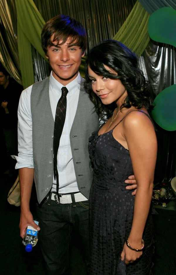 Zac Efron y Vanessa Hudgens en 2007 (Getty).