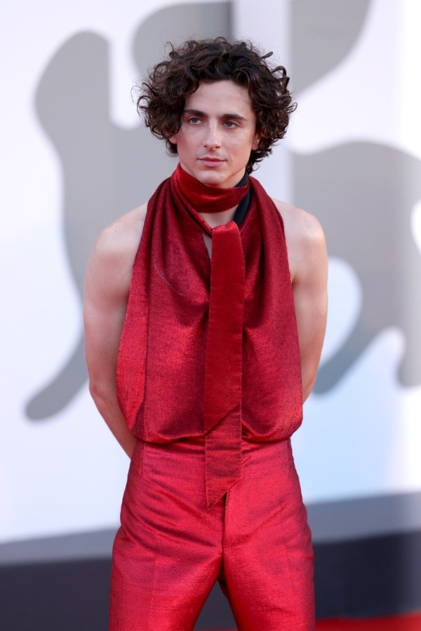 Timothée Chalamet en el Festival de Cine de Venecia (Getty).