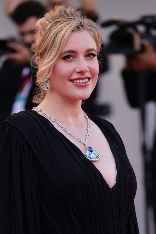 Greta Gerwig en el Festival de Cine de Venecia (Getty).
