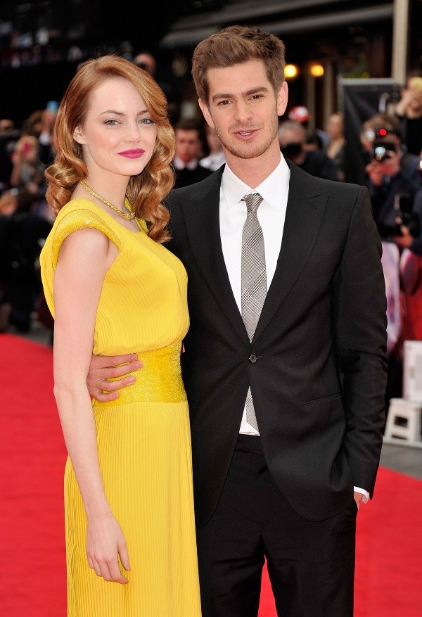 Andrew Garfield y Emma Stone en 2014 (Getty).