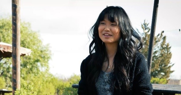 Azucena en la entrevista. Foto: (Gentileza Disney +)