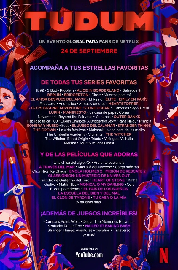 Programa oficial de TUDUM. Foto: (Netflix)