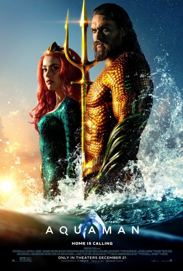 aquaman amber heard jason momoa poster