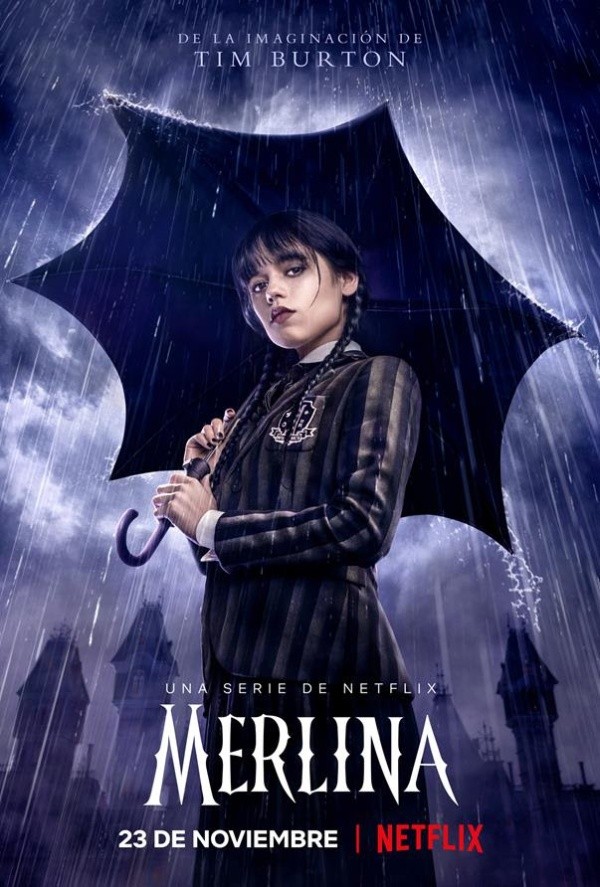 El arte oficial de Merlina. Foto: (Netflix)