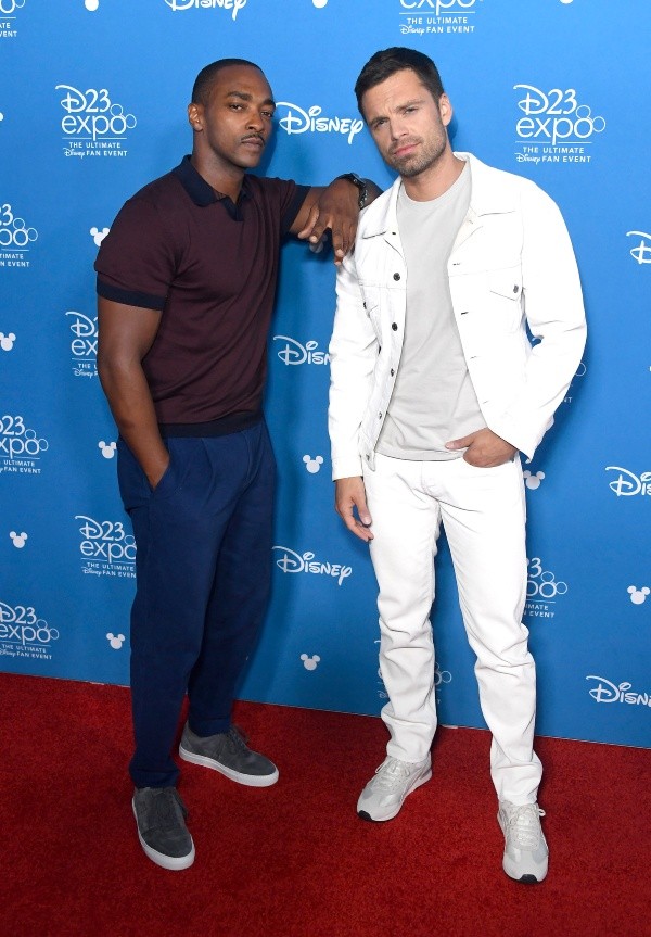 Sebastian Stan y Anthony Mackie, grandes amigos a partir de Marvel (Getty).