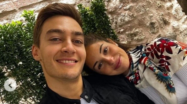 Rusell vive un noviazgo consolidado con la española Carmen Montero Mundt (Getty Images)