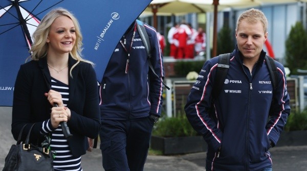 El origen finés y la pasión por el deporte unió durante años a Bottas con Emilia Pikkarainen (Getty Images)