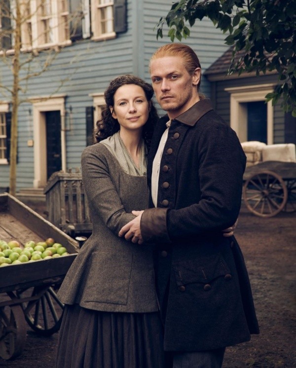 Sam Heughan y Caitriona Balfe. Foto: (Starz)