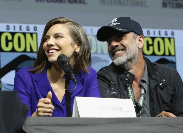Jeffrey Dean Morgan y Lauren Cohan en 2018 (Getty).