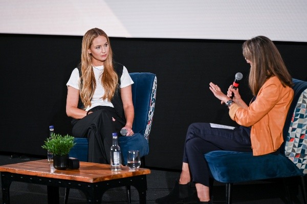 Jennifer Lawrence en el Festival de Cine de Londres (Getty).