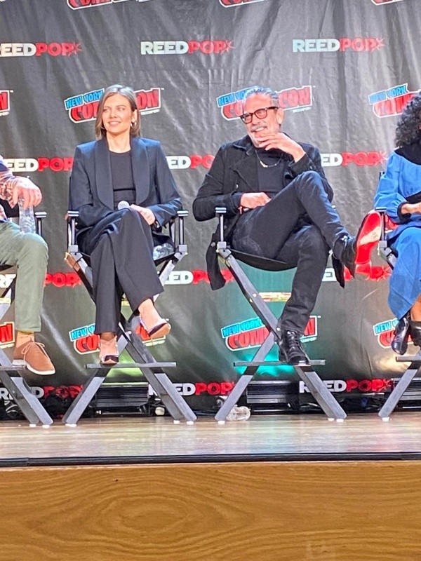 Jeffrey Dean Morgan y Lauren Cohan en la Comic Con de Nueva York (Federico Carestía).