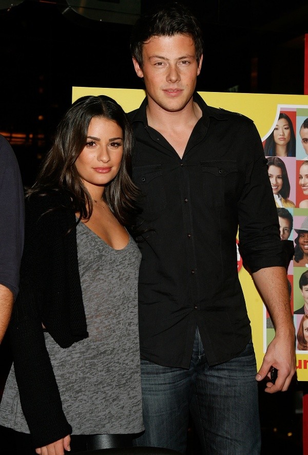Lea Michele y Cory Monteith fueron pareja en la vida real (Getty).