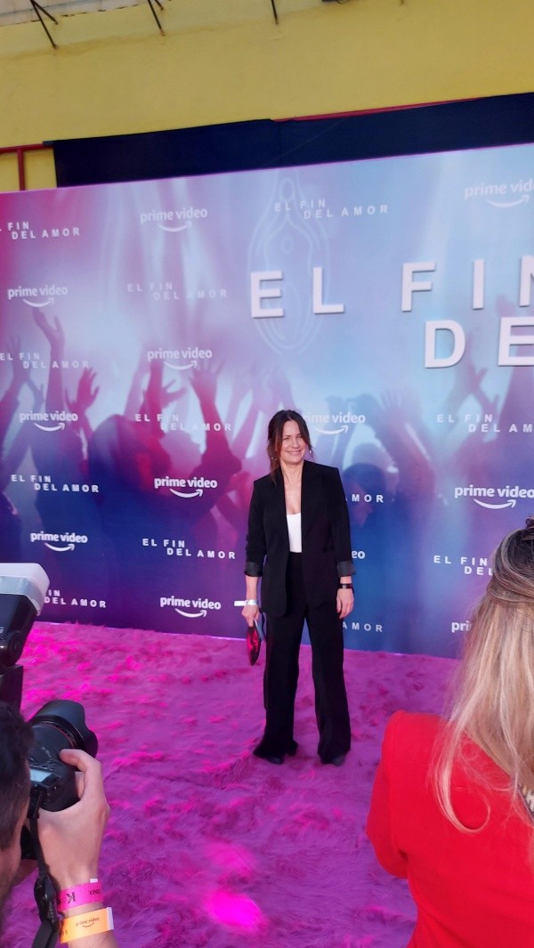 Nancy Dupláa en la premiere de El fin del Amor. Foto: (Noe Ríos)