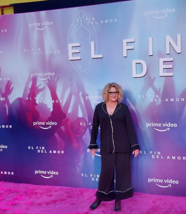Verónica Llinás en la premiere de El fin del Amor. Foto: (Noe Ríos)