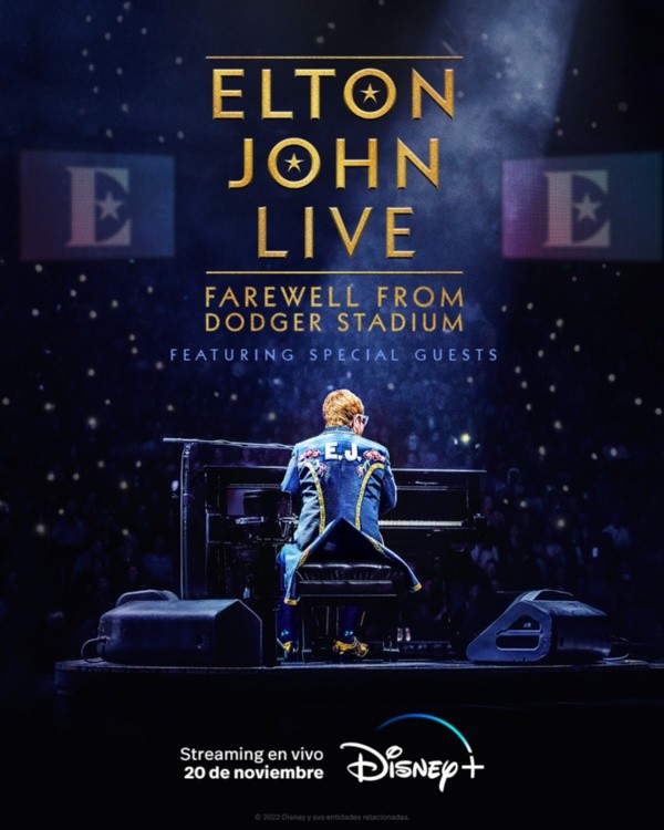 El póster de Elton John Live: El show despedida (Disney+).