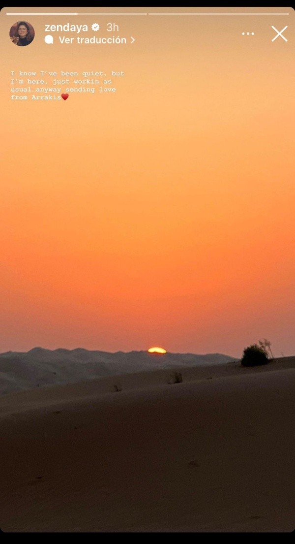 La respuesta de Zendaya (Instagram @zendaya).
