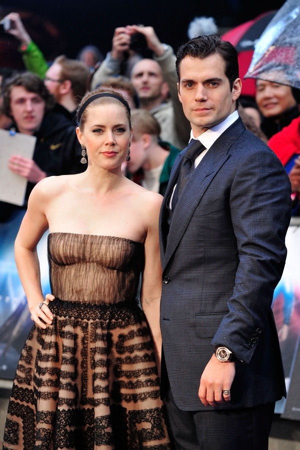 Amy Adams y Henry Cavill, figuras de Superman (Getty).