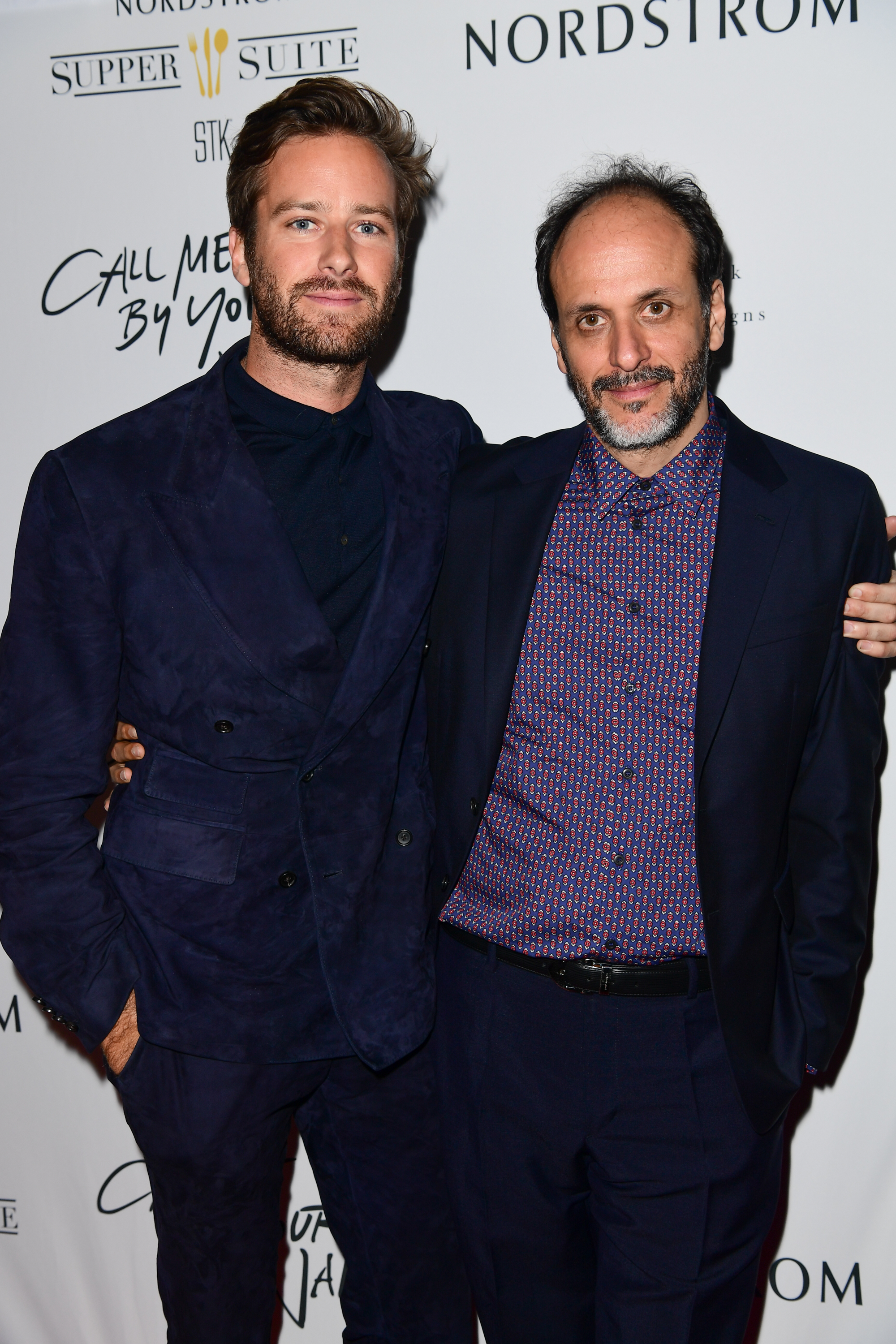 Armie Hammer y Luca Guadagnino (Getty).