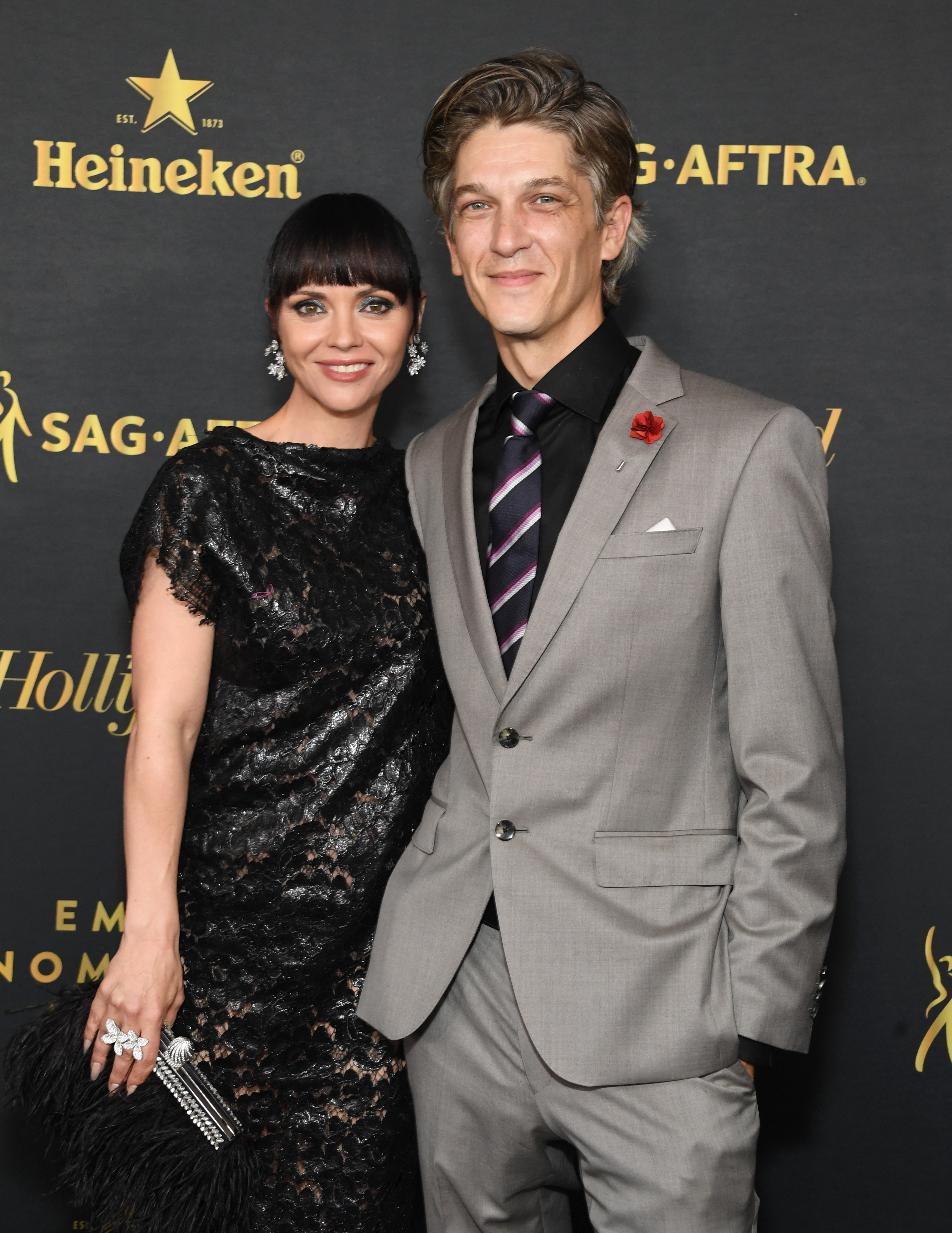 Christina Ricci y Mark Hampton (Getty).