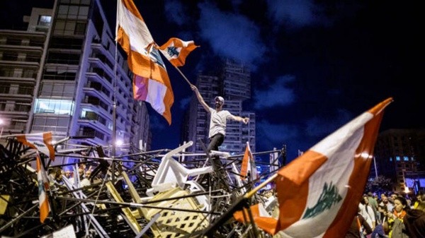 Protestas en Beirut contra el primer ministro (Getty Images)