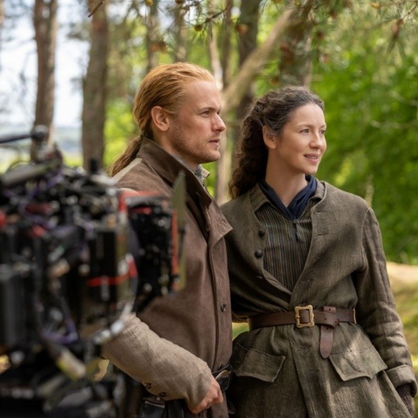 Sam Heughan y Caitriona Balfe. Foto: (Starz)