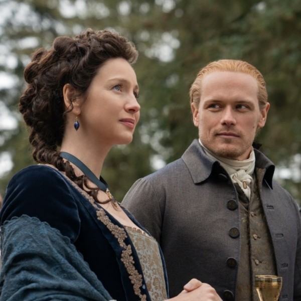 Sam Heughan y Caitriona Balfe. Foto: (Starz)