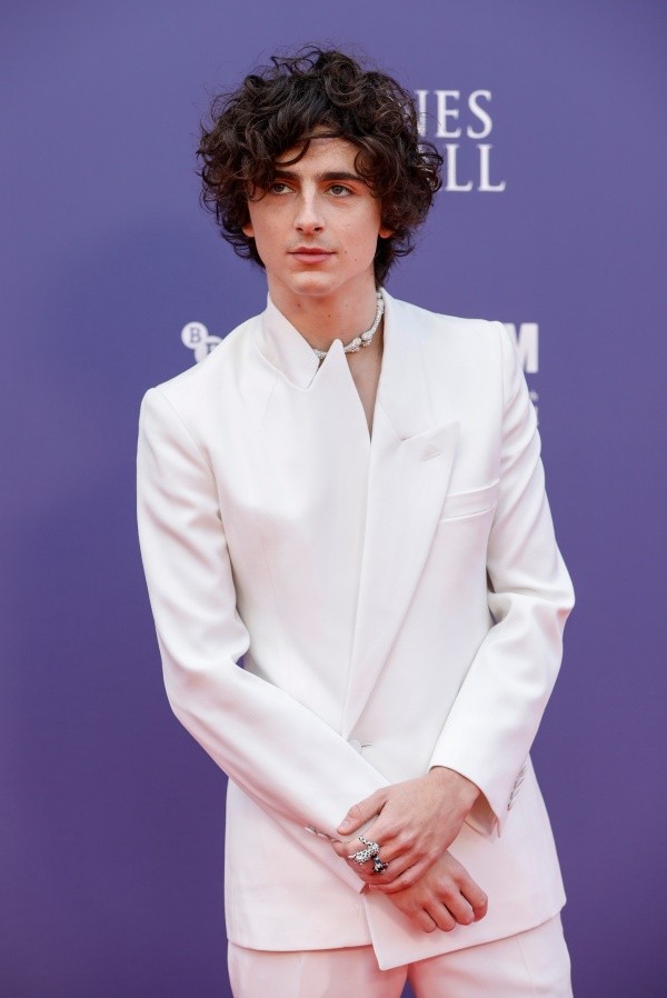Timothée Chalamet en el Festival de Cine de Londres (Getty).