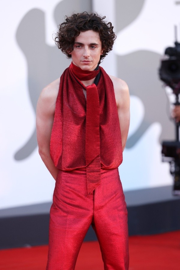 Timothée Chalamet en el Festival Internacional de Cine de Venecia (Getty).