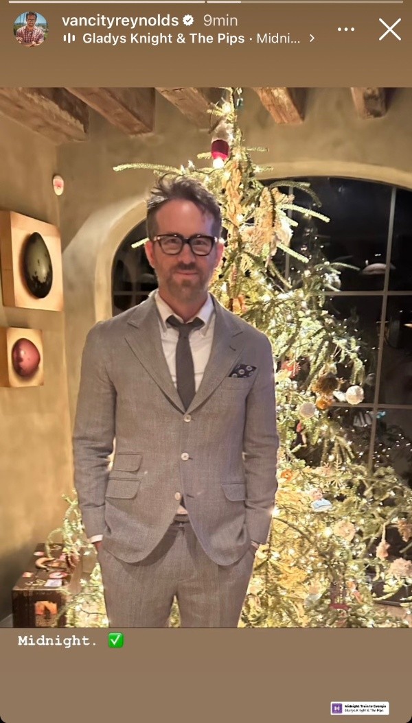 Ryan Reynolds celebró la llegada de 2023 (Getty).