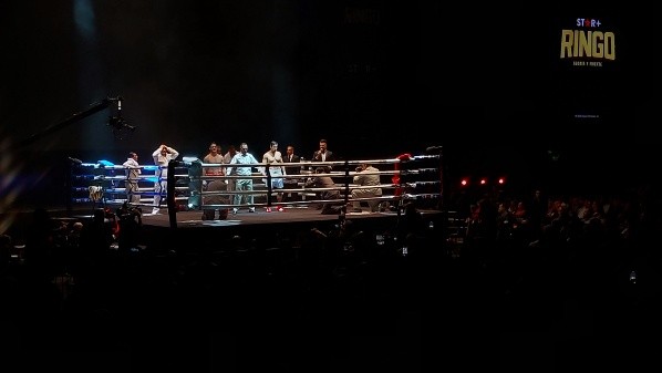 La pelea ficticia. Foto: (Noe Ríos)