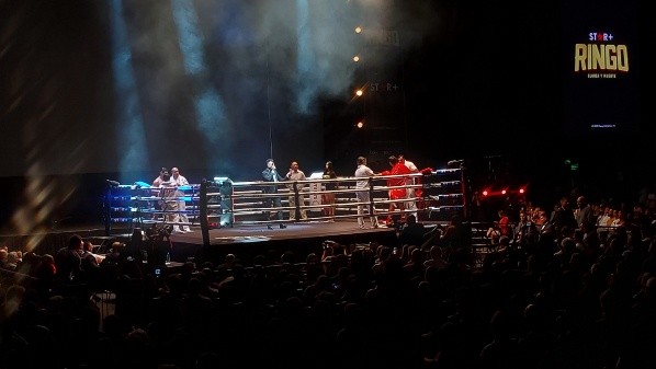 La pelea ficticia. Foto: (Noe Ríos)