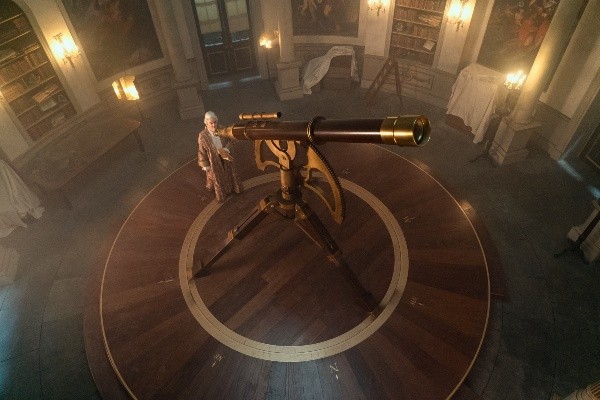 El telescopio que creó el equipo. Foto: (Netflix)