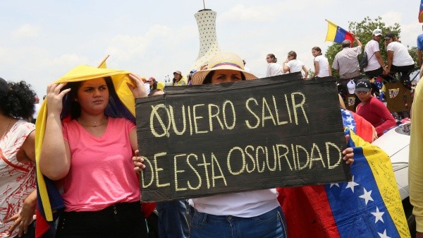 La gente se manifiesta ante el crecimiento de los delitos y los homicidios (Getty Images)